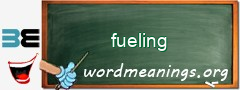 WordMeaning blackboard for fueling